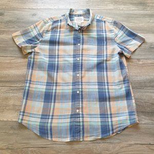 St Johns Bay Mens L Short Sleeve Shirt Relaxed Fit Casual Beach Vacation Resort